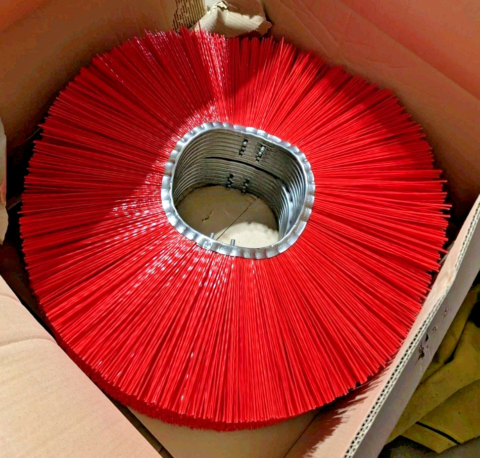 (x14) Valley Broom 34590 Poly Convoluted Wafer Brush 10x32 Street Sweeper OEM