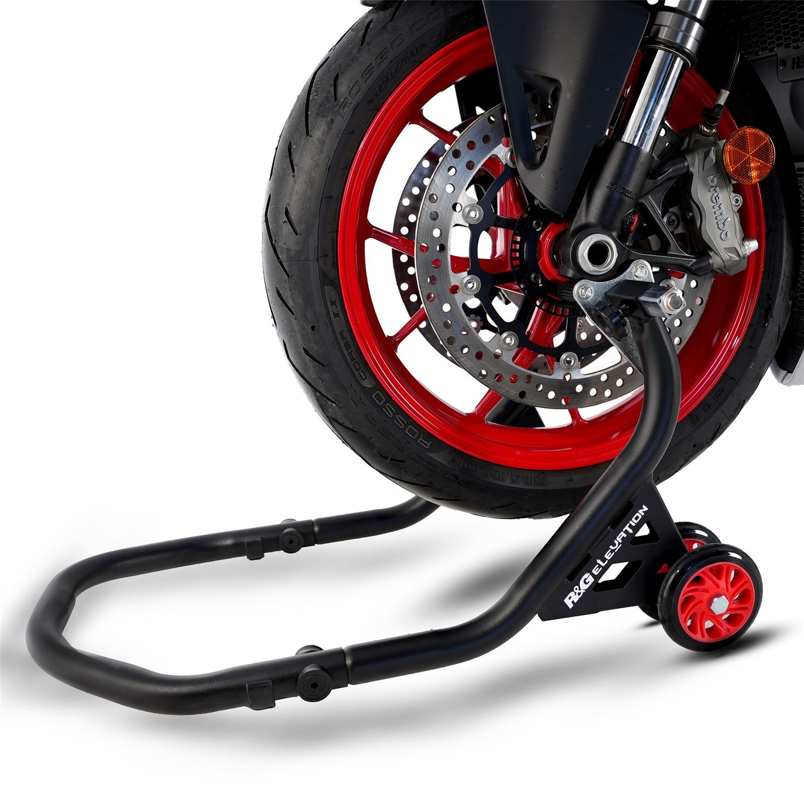 R&G Workshop Paddock Stand Black Front BMW R12 nineT 2024 - 2025