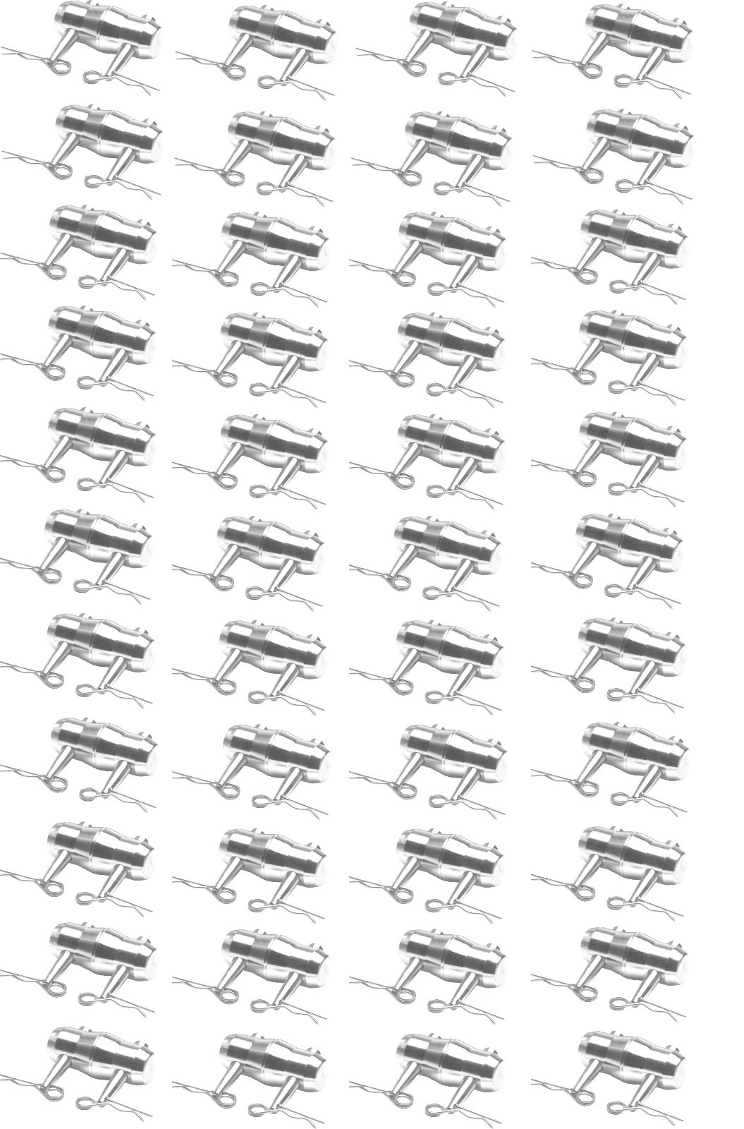 44 Pcs Conical Couplers with Body Safety Clips Pins for Truss DJ Stage Light F34