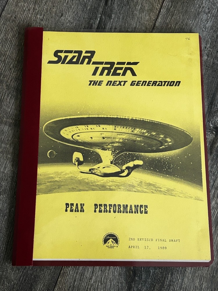 STAR TREK Script The Next Generation Peak Performance 2nd Revised Final Draft