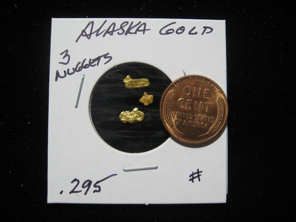 ALASKA GOLD THREE NUGGET .295 GRAM