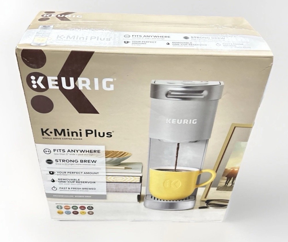 Keurig K-Mini Plus Single Serve K-Cup Pod Coffee Maker - Gray