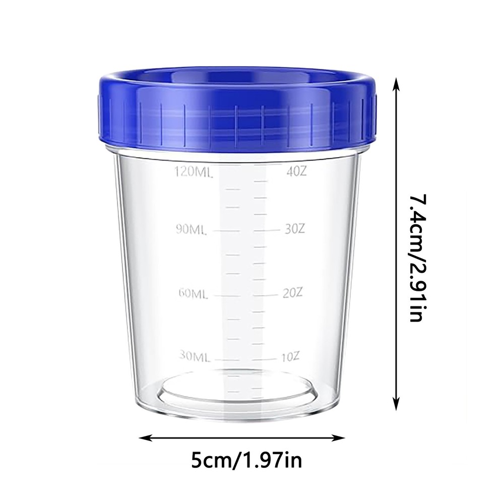 4fl oz Measuring Cup with Lid Leak Proof Seasoning Container Reusable Stackable