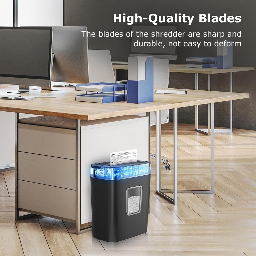 Micro Cut Paper Shredder 6-Sheet High Security