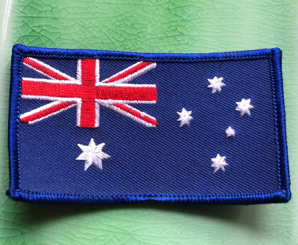 Gorgeous AUSTRALIAN FLAG PATCH NWOT 2 x 3.50"