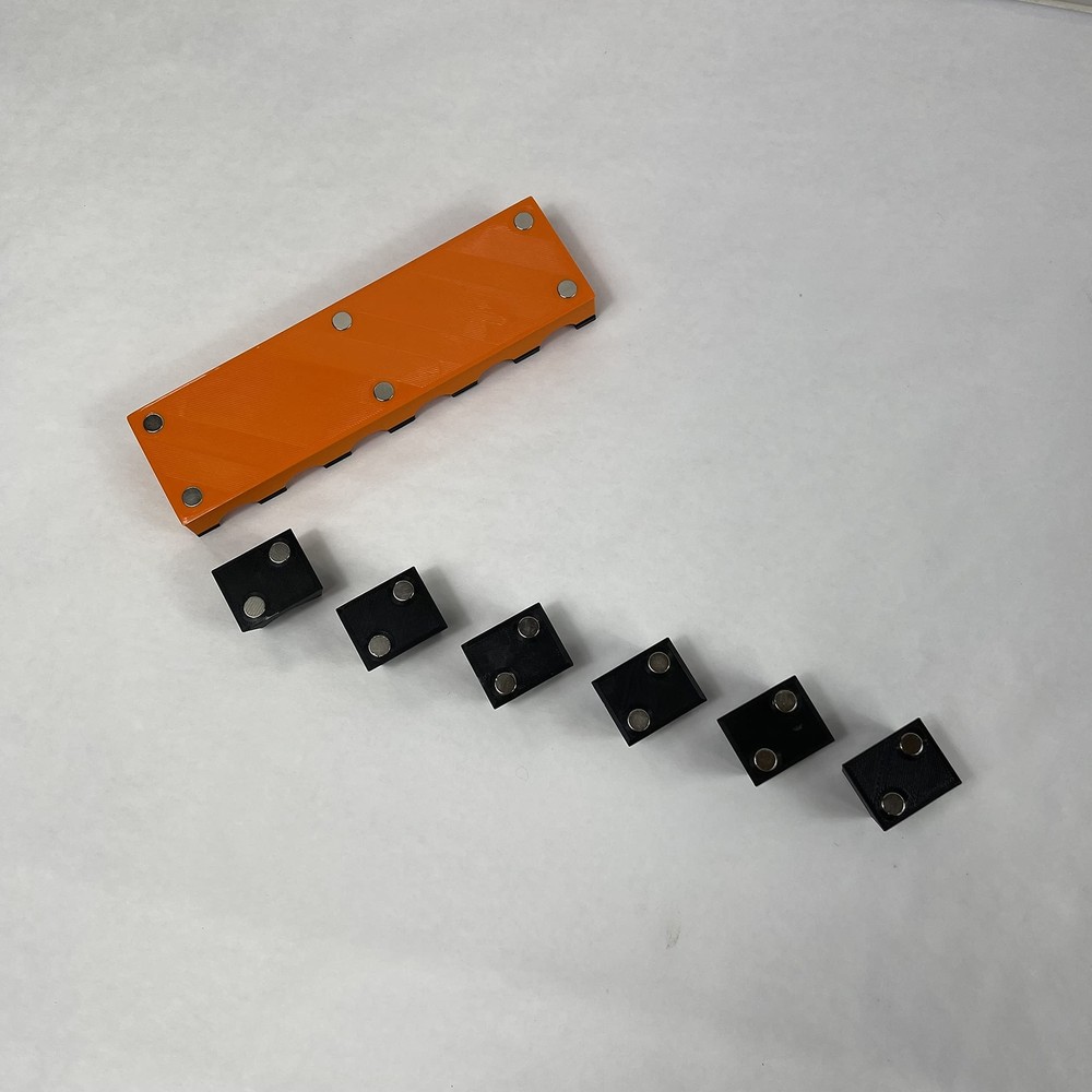 Magattach Socket Extension Organizers 3 Piece Set Orange/black