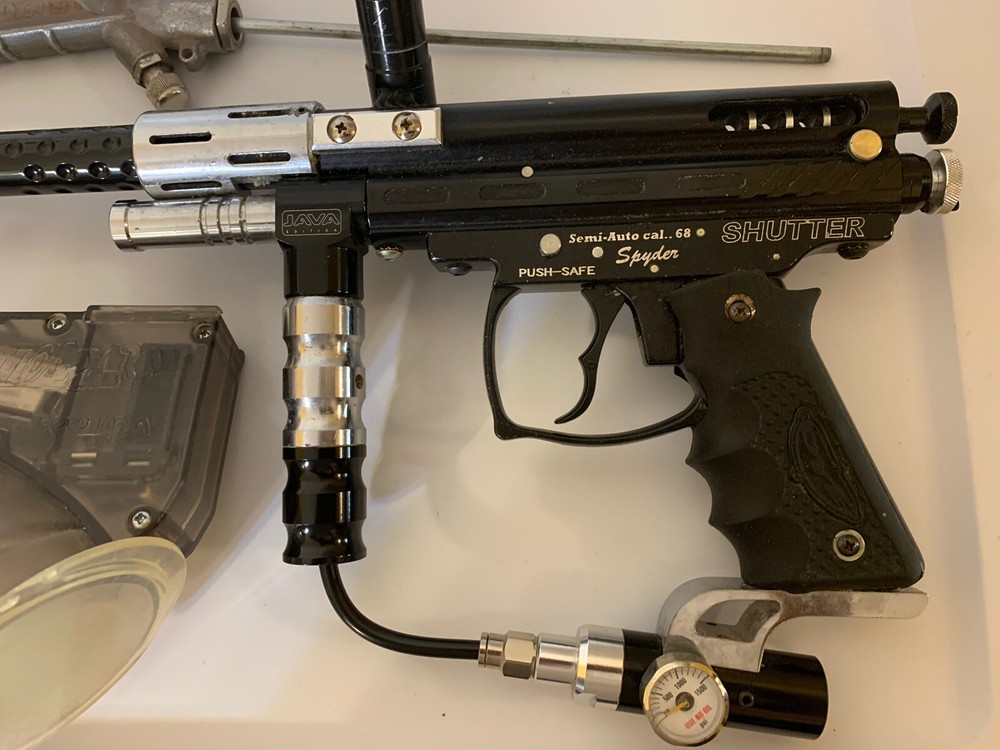 Dye Spyder Paintball Marker Java Edition Semi Automatic .68 Cal Shutter