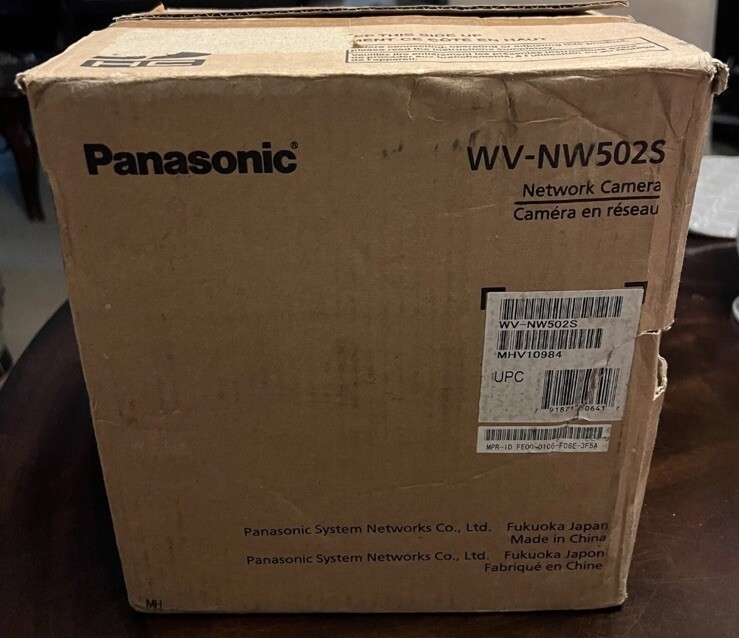 Panasonic WV-NW502S Security Network Camera