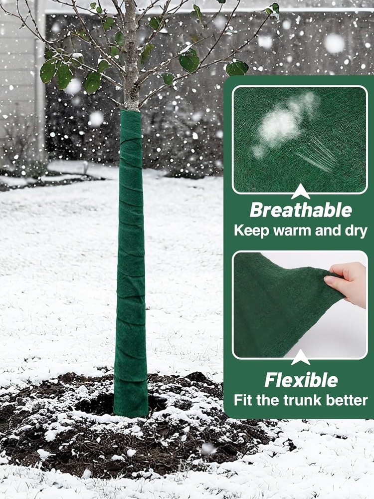 Winter Tree Protector Wrap - 65 ft x 2 - Heavy-Duty Guard