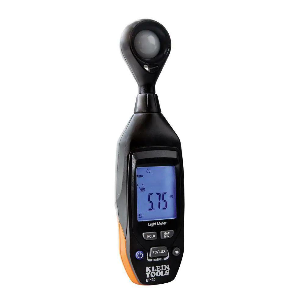 Digital-Light Meter Alkaline LCD Auto Ranging Black