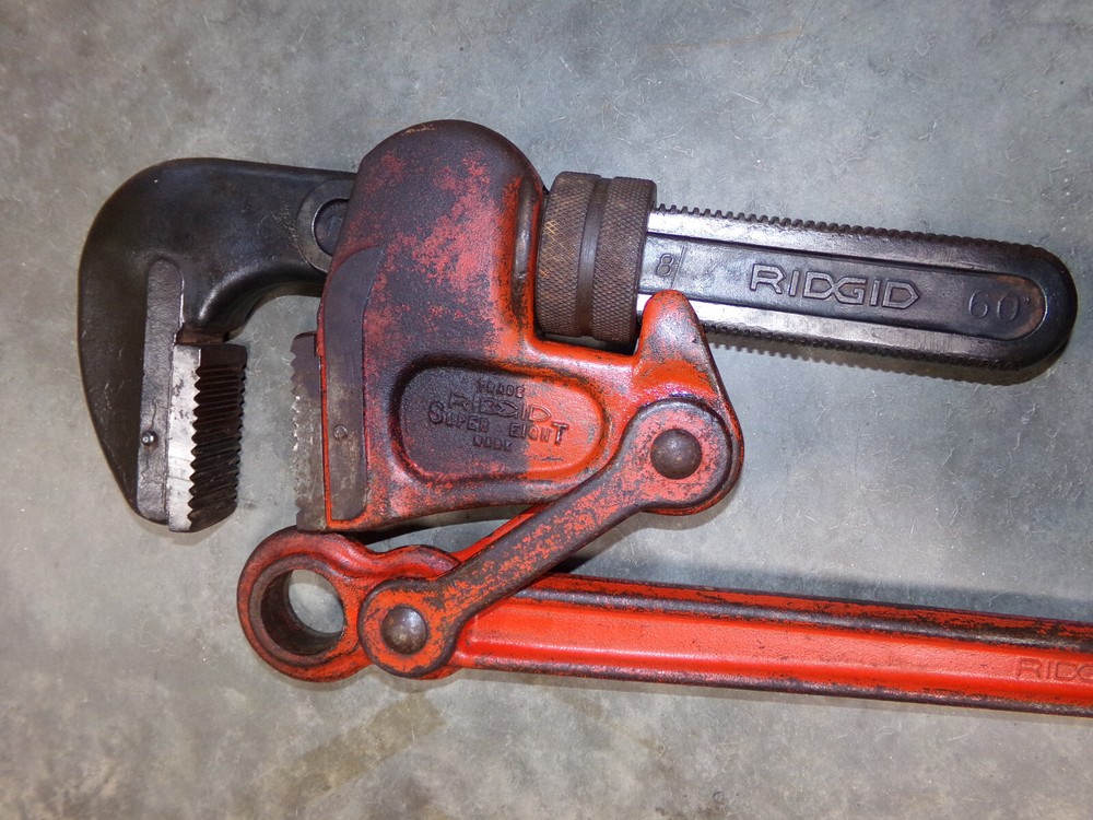 RIDGID Super Eight Compound Leverage Pipe Wrench S8-A 31390 8"