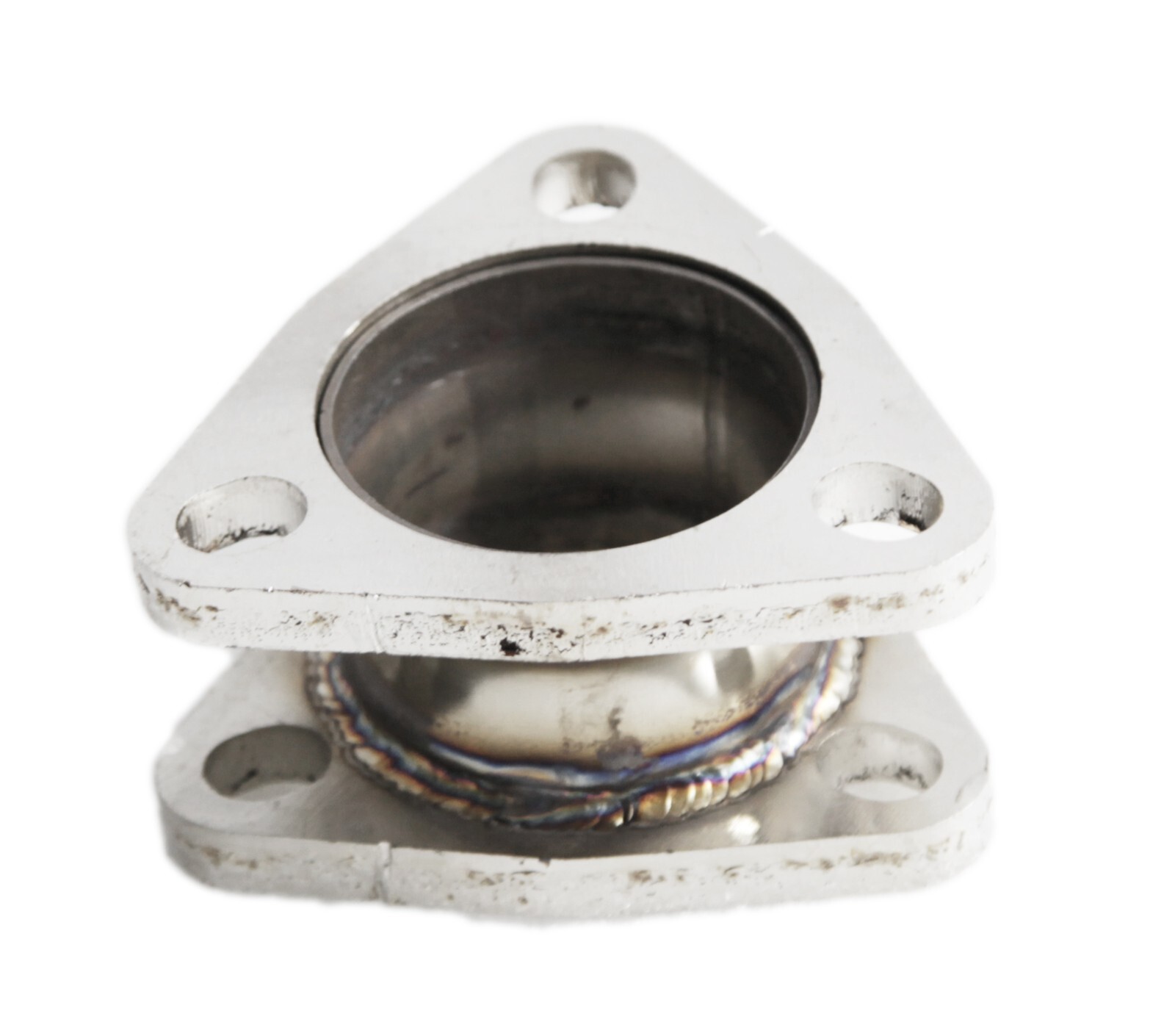 2.25"ID 3 Bolt Flange Exhaust Muffler Pipe Extension Flange Mild Steel Adapter