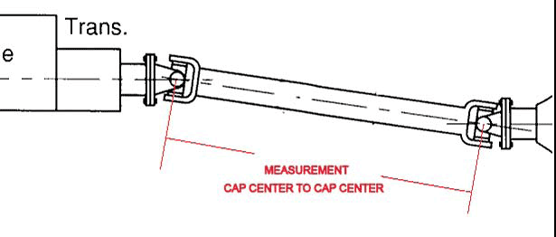 Steel DOM Drive Shaft 3.0" OD with 1310 Greaseable U-Joints, up to 62" c to c
