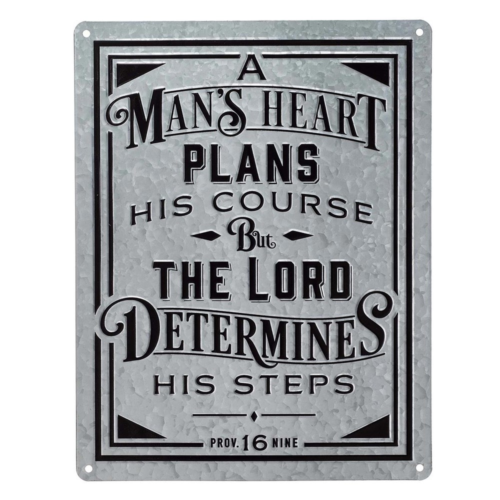 Wall Plaque-A Man's Heart (18 x 14)