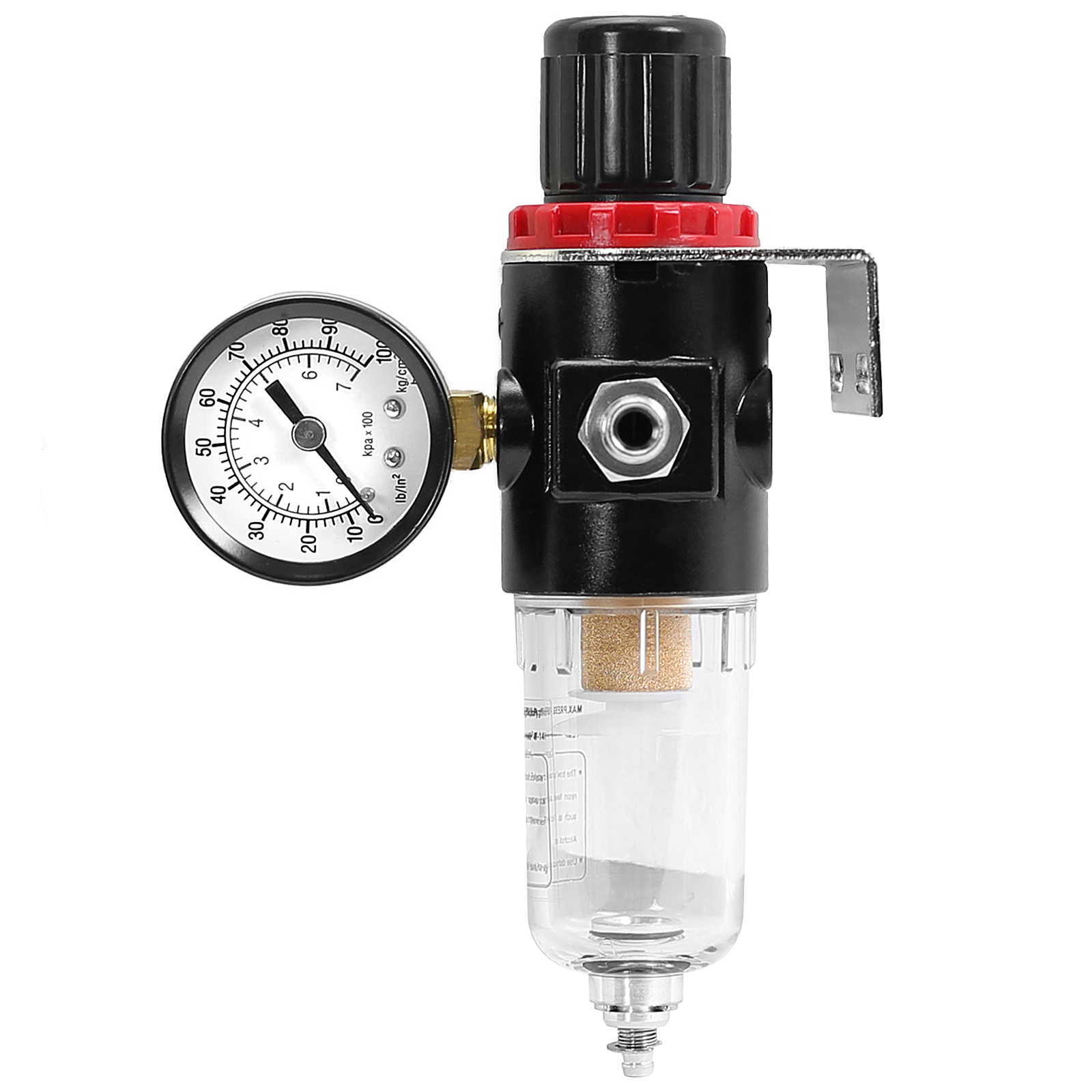 Airbrush Air Compressor Regulator with Pressure Gauge