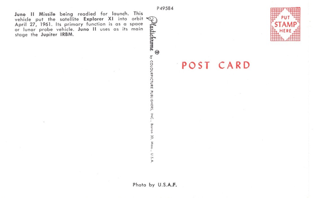 JUNE II MISSILE BEING READIED FOR LAUNCH - PC3674