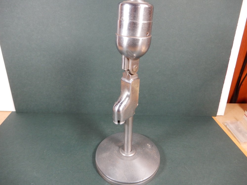 Pierce Model 85 Dynamic Microphone with Stand in Good Working Condition