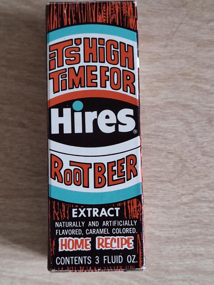 Vintage Hires Root Beer Extract with Original Box & Instructions