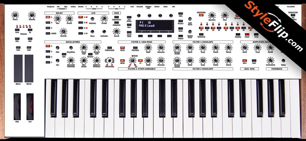 Dave Smith Pro 2 Skin | White | Protective Decal | StyleFlip