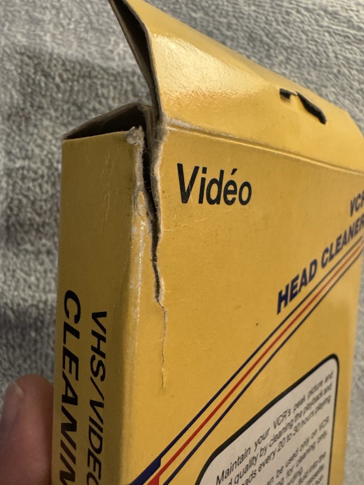 Professional VCR Video Head Cleaner-With Cleaning Solution-New