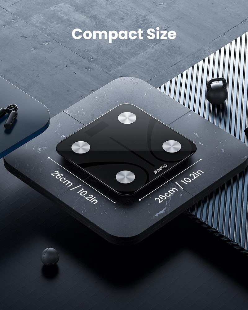 RENPHO Bluetooth Body Fat Scale, Smart BMI Body Composition Scale, App, 396 lb