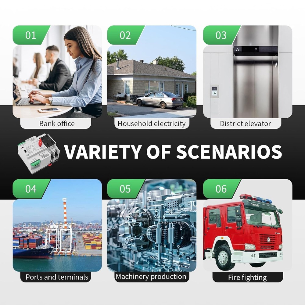 100A AC 110V Automatic/Manual Transfer Switch - Fast Power Changeover Solution