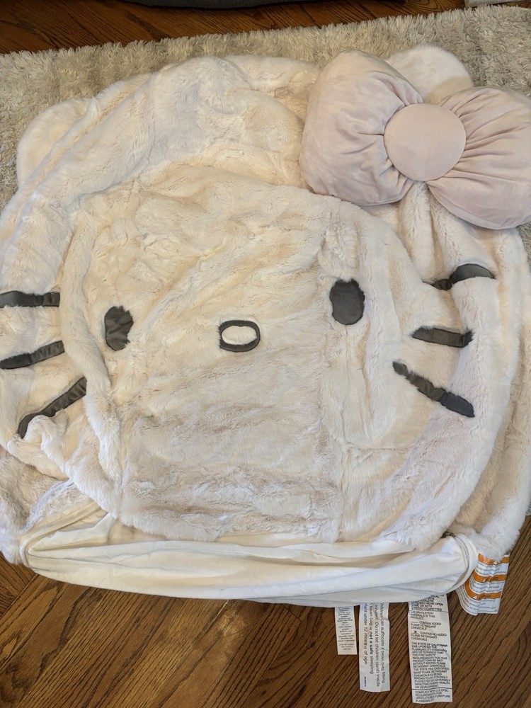 Pottery Barn Teen Hello Kitty Bean Bag Chair Slipcover Only, Large, New!