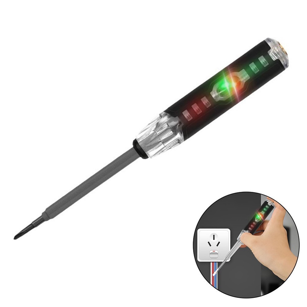 Testing and detection screwdriver for electricians with insulated design