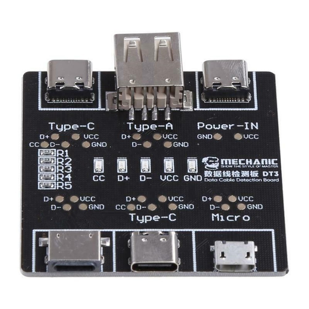 DT3 Data Cable Detection Board USB Cable Tester For iOS Android Type-C iPhone d