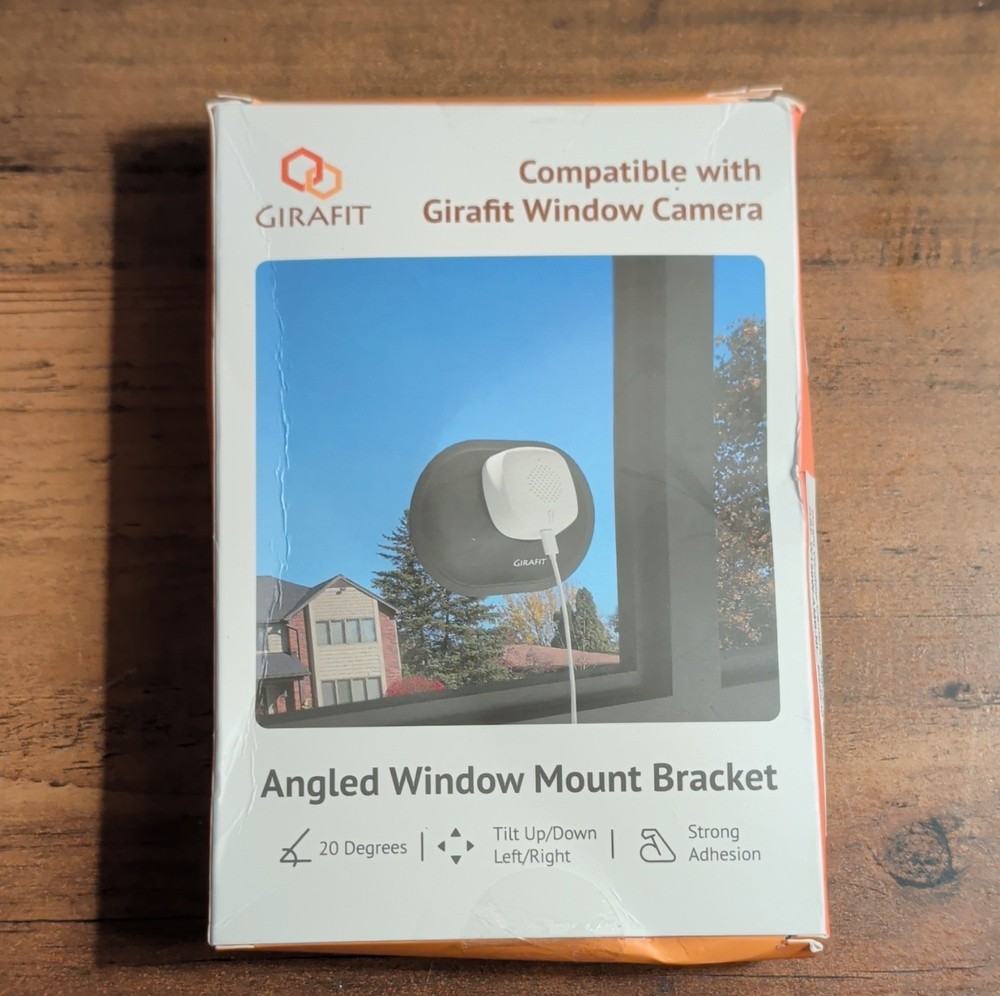 Girafit Angled Window Mount Bracket Black for Camera Tilt Strong Adhesion