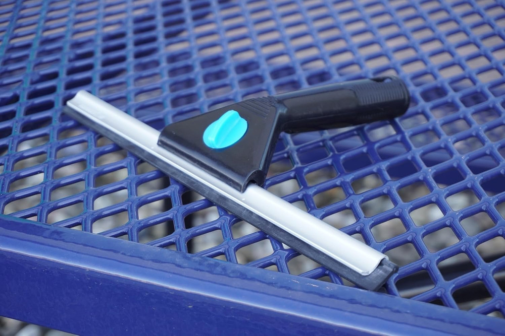 12 Inch All Purpose Window Squeegee - Lightweight Durable Plastic Handle -Alumin