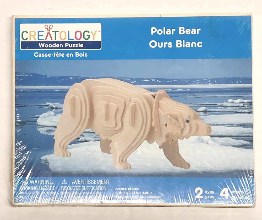 Creatology Wooden Puzzle - Polar Bear