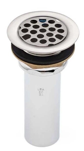 McGuire Sink Strainer Flat Grid 4 Inch Tailpiece Brass Nuts #149