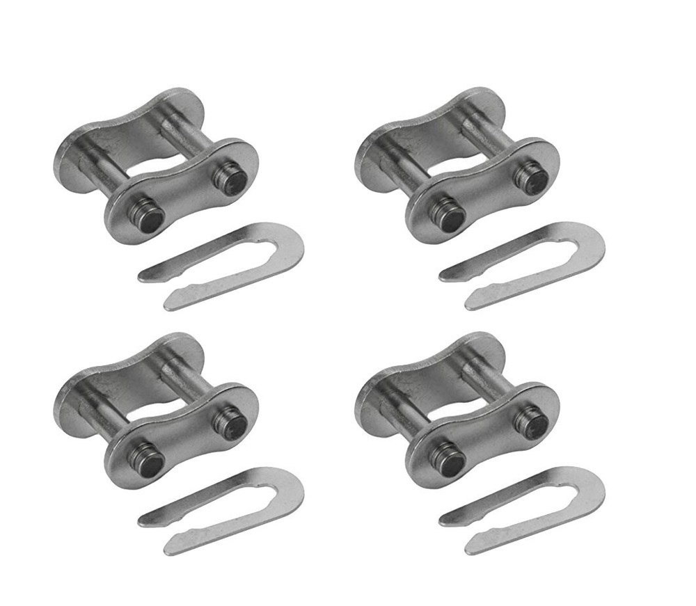 4-PIECES 35NP Nickel Plated Connecting Link, Roller Chain Master Links