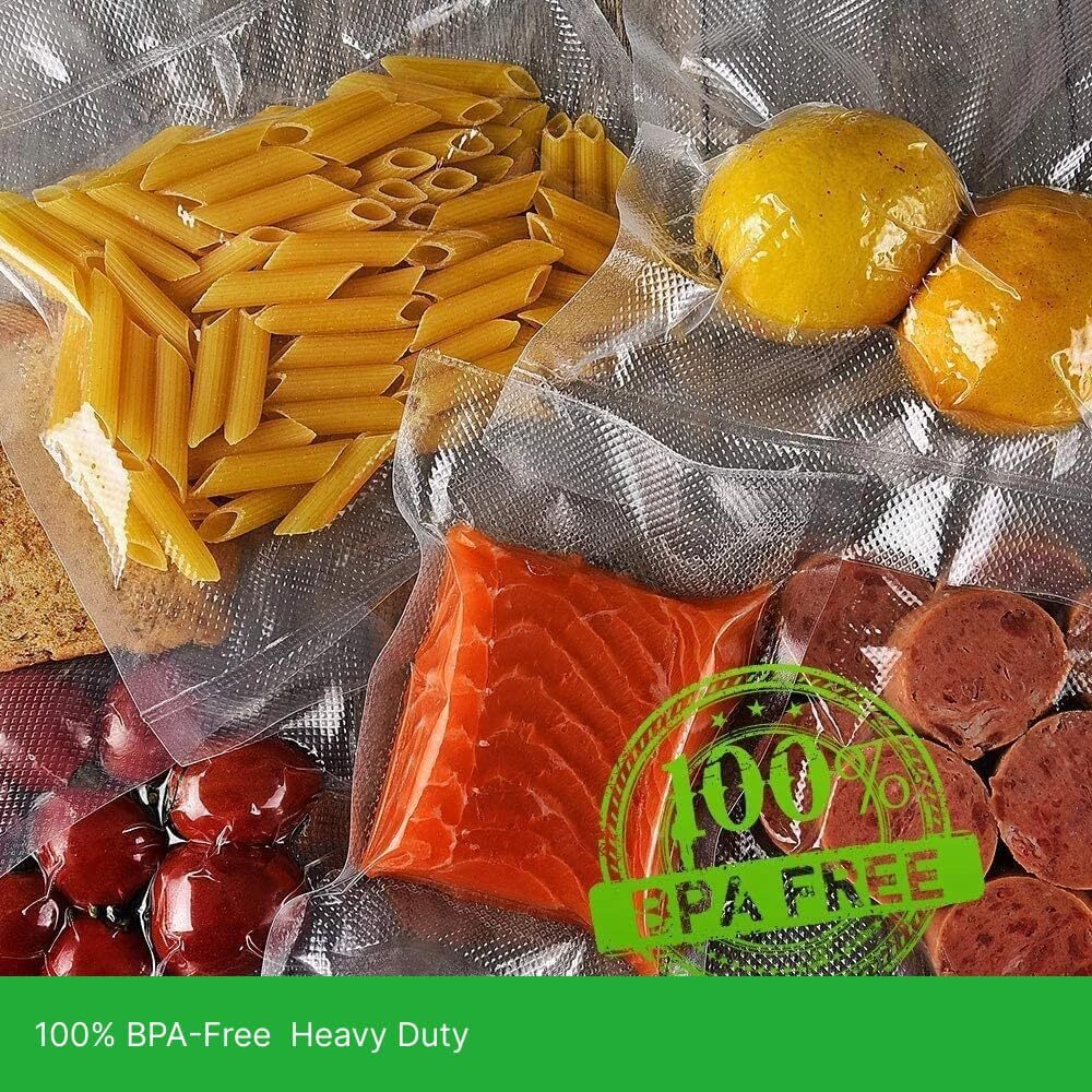 8"x50' 11"x50' Rolls Vacuum Sealer Bags Food Saver Embossed Bags 4 Mil