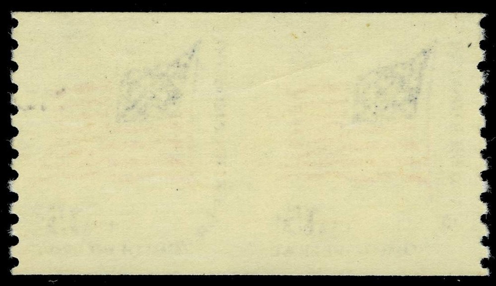 US #1618Ce 15¢ Flag pair imperf between XF NH