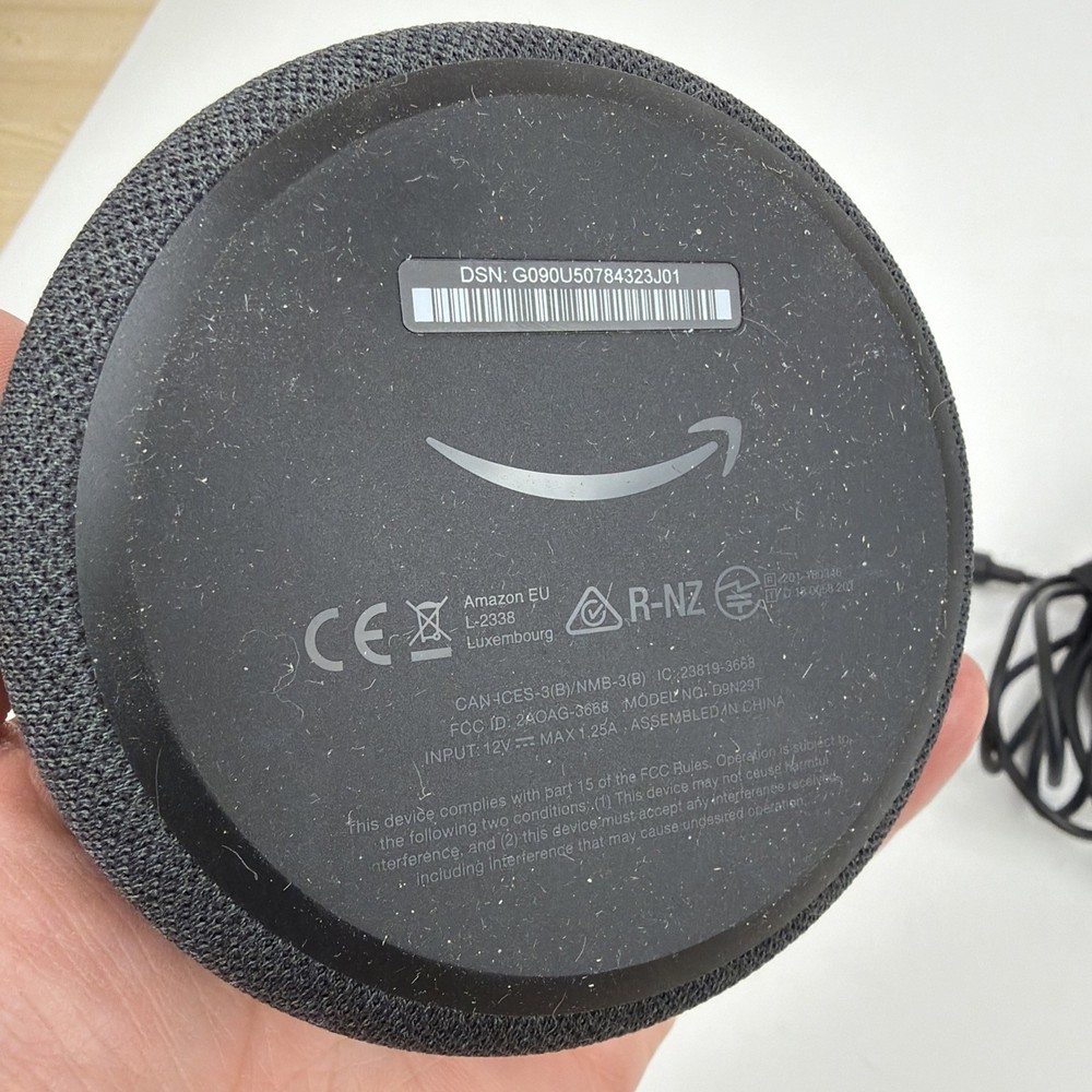 Amazon Echo Dot 3rd Generation (Model D9N29T) Smart Speaker - Charcoal WORKS