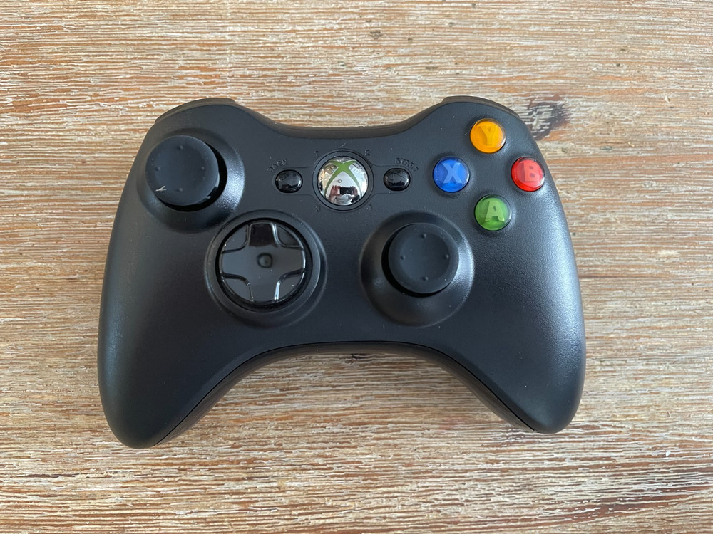 Xbox 360 Essentials Pack - Open box with new, unused controller, DVD remote