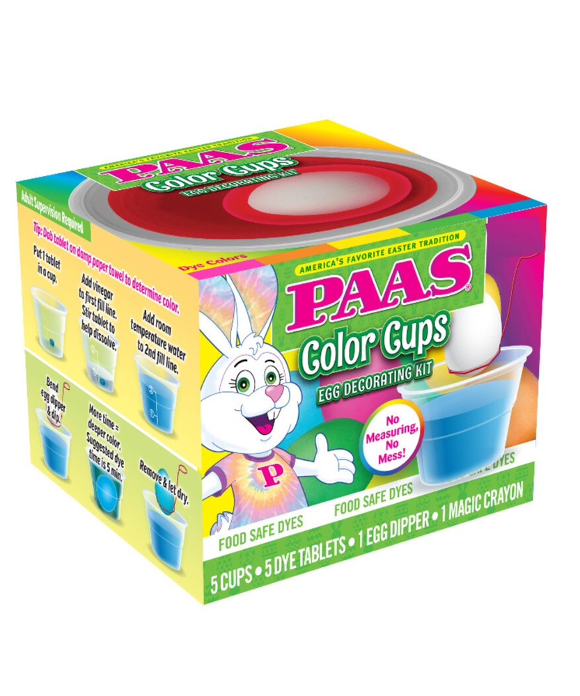 PAAS Easter Egg Decorating and Dye Kit , Color Cups, 1 Kit