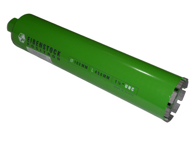 76MM DIAMETER EIBENSTOCK DIAMOND CORE DRILL BIT, 400MM LONG UNC 1-1/4"