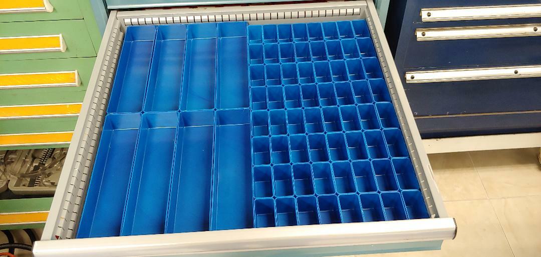 140 BLUE Tool Storage System Tool Organizer for Workshop Toolbox Divider Bin Cup