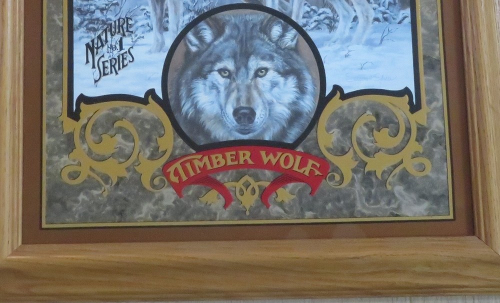 TIMBER WOLF - Coors beer Mirror