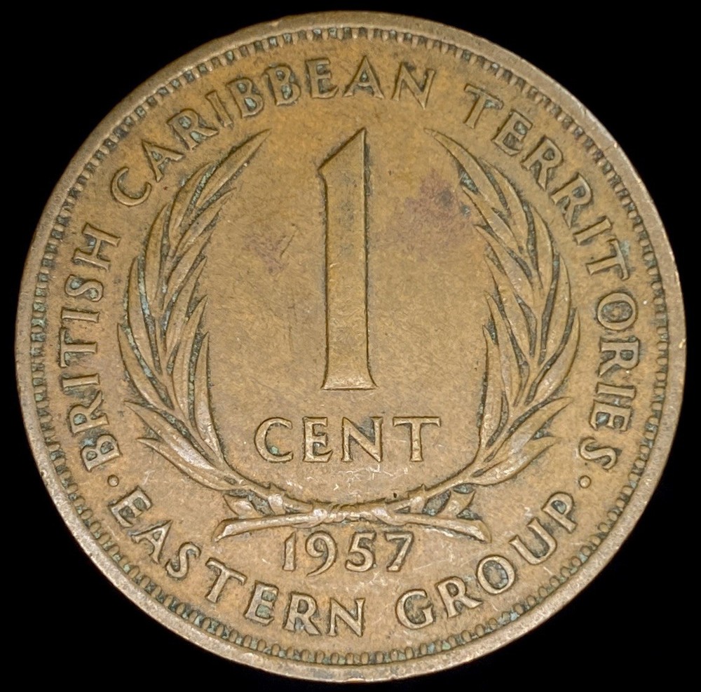 1957 East Caribbean States 1 Cent
