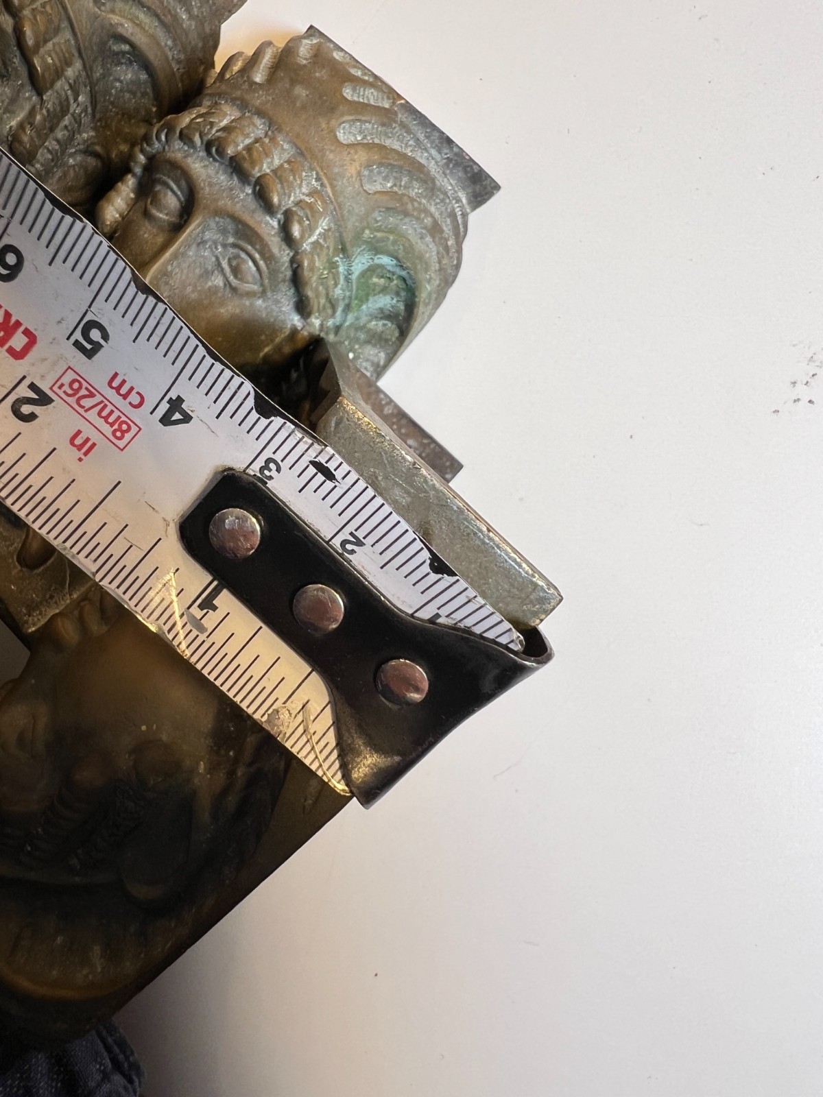 2: Antique Cast Brass Egyptian Revival Furniture Mounts Architectural Appliques