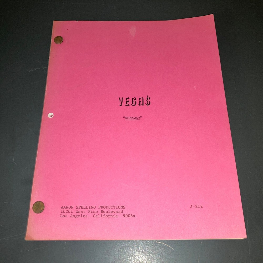 VEGA$ / VEGAS (7/26/79) "Runaway" S2/E4 White Draft + COA!