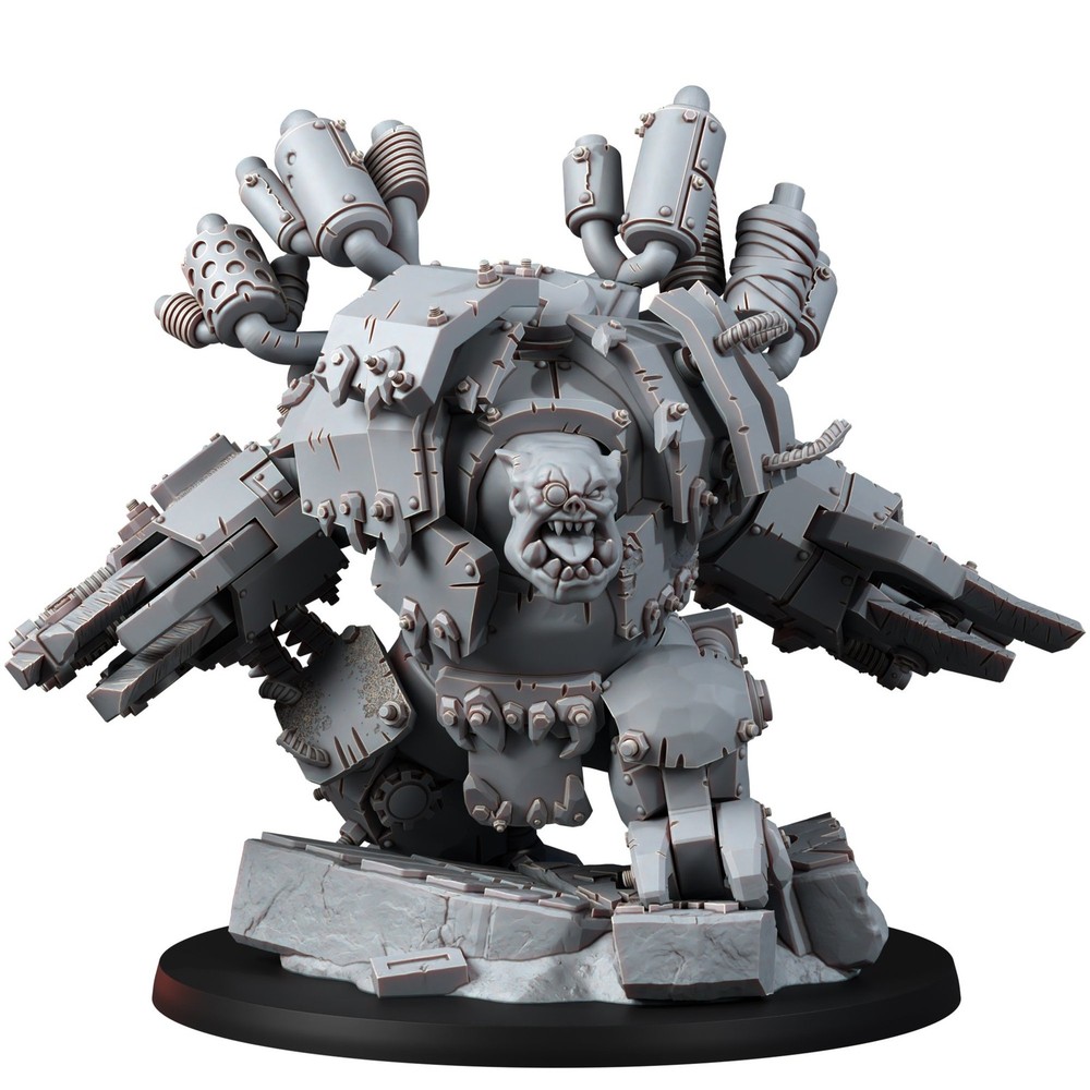 ORK GRAND-O-WARBOSS WITH BARE HEAD