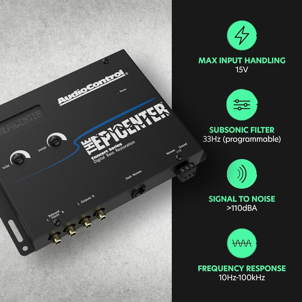 EPICENTER Digital Bass Restoration Control Processor - Black