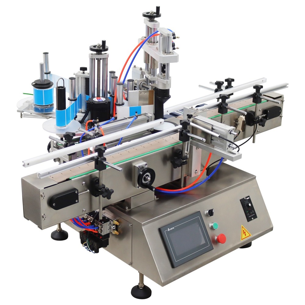 110V Automatic Desktop Labeling Machine Round/Square/ Hexagonal Bottles Labeler