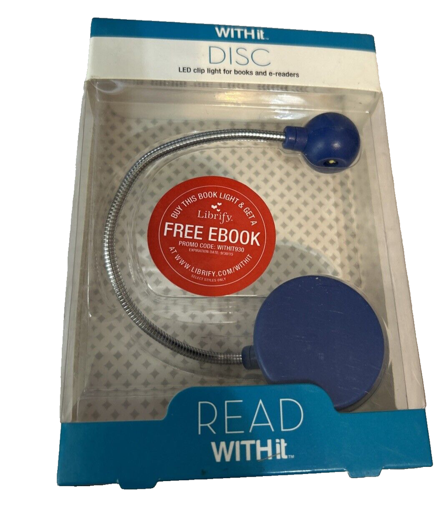 Withit Disc Led Book Light, Blue
