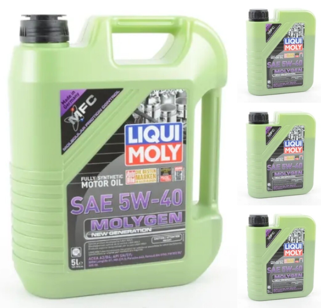 LiquiMoly MOLYGEN Fully Synthetic Motor Oil SAE 5W-40 8 Liters